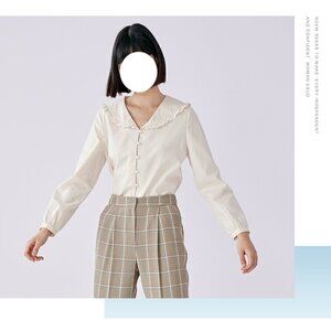 Beige Women Blouse - Roem